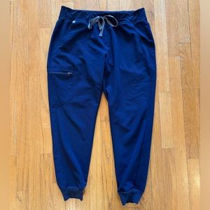 Figs, Zamora Jogger Scrub Pants, High Waisted, Women, Navy, L-Regular